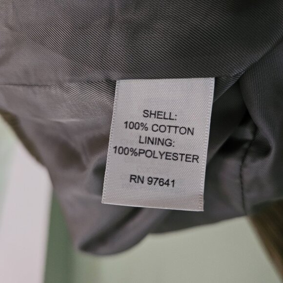 J Jill Coat Womens SM Green Corduroy Button Up Long Lined Jacket Chore Outdoor - Picture 4 of 10